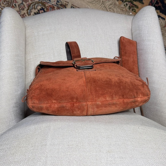 ‘03 Coach Soho SET Paprika Rust Suede Corset Hippie Crossbody & NWT Wristlet - Picture 7 of 12